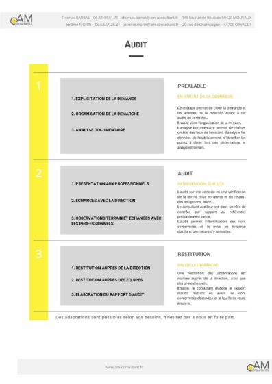 Audit AUDIT DES ESSMS