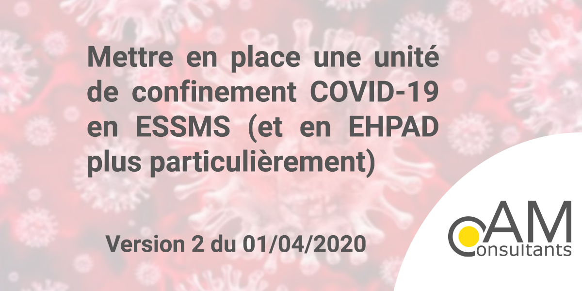 mise en place unité de confinement en ehpad guide unité de confinement