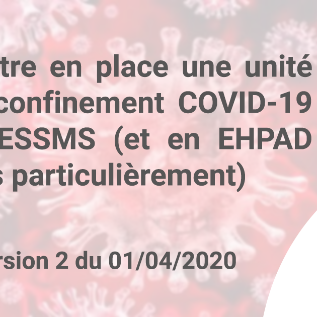 mise en place unité de confinement en ehpad guide unité de confinement